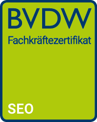 SEO Zertifikat - Bundesverband digitale Wirtschaft